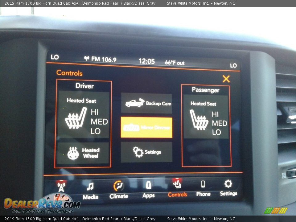 2019 Ram 1500 Big Horn Quad Cab 4x4 Delmonico Red Pearl / Black/Diesel Gray Photo #24