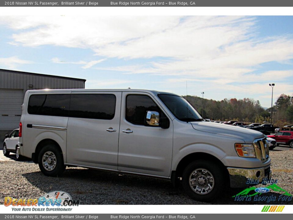 2018 Nissan NV SL Passenger Brilliant Silver / Beige Photo #2