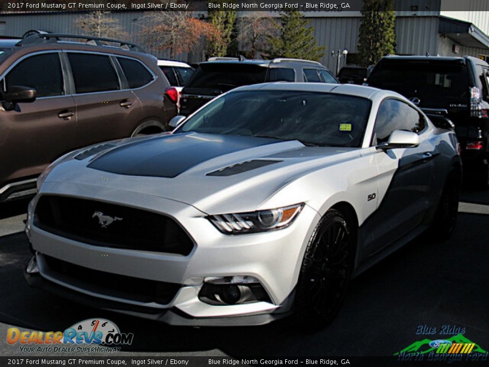 2017 Ford Mustang GT Premium Coupe Ingot Silver / Ebony Photo #1