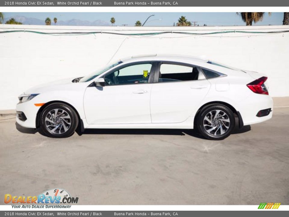 2018 Honda Civic EX Sedan White Orchid Pearl / Black Photo #10