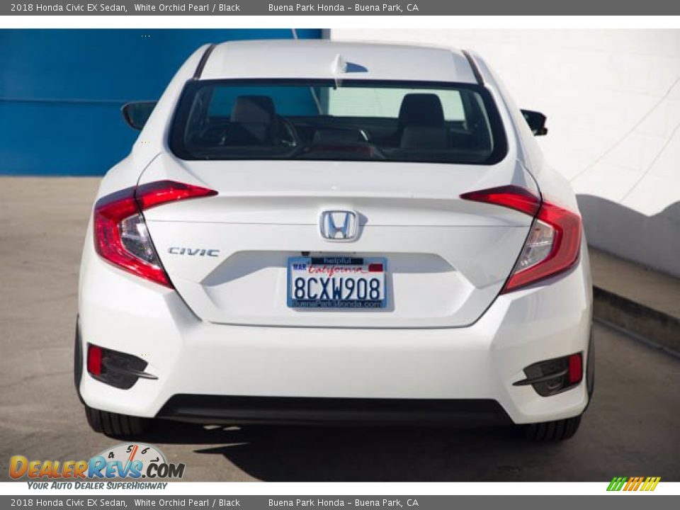 2018 Honda Civic EX Sedan White Orchid Pearl / Black Photo #11