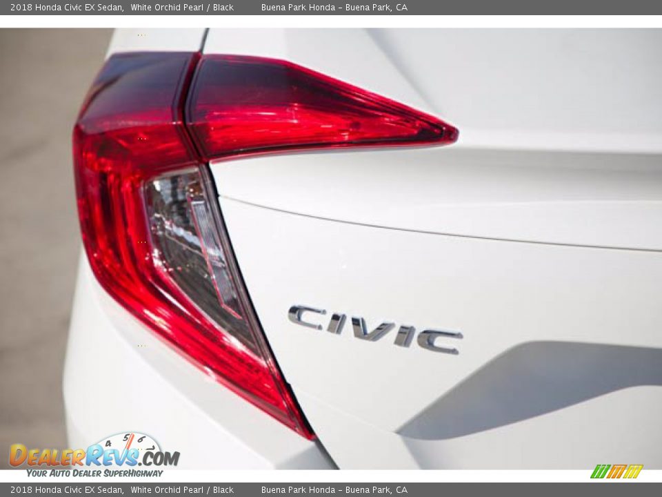 2018 Honda Civic EX Sedan White Orchid Pearl / Black Photo #12