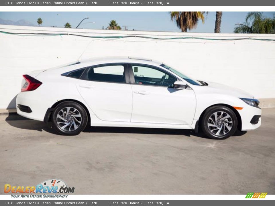 2018 Honda Civic EX Sedan White Orchid Pearl / Black Photo #14