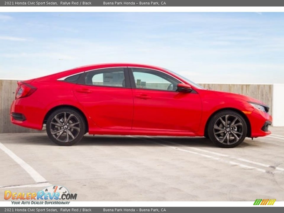 2021 Honda Civic Sport Sedan Rallye Red / Black Photo #9