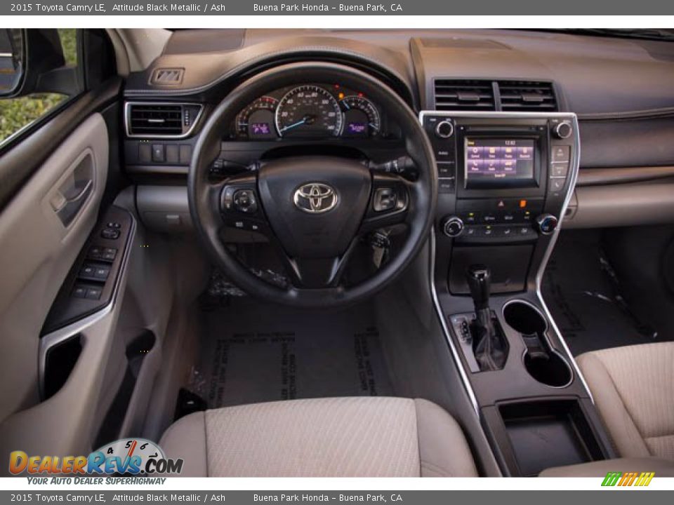 2015 Toyota Camry LE Attitude Black Metallic / Ash Photo #5