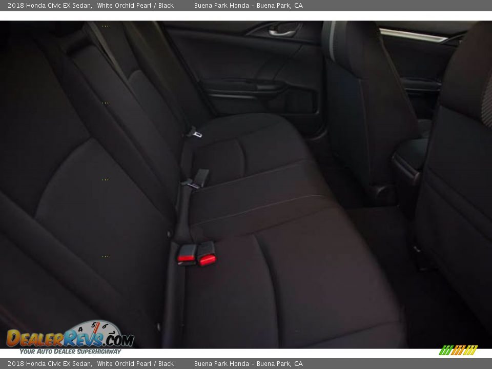 2018 Honda Civic EX Sedan White Orchid Pearl / Black Photo #24