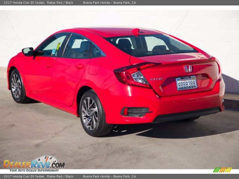 2017 Honda Civic EX Sedan Rallye Red / Black Photo #2