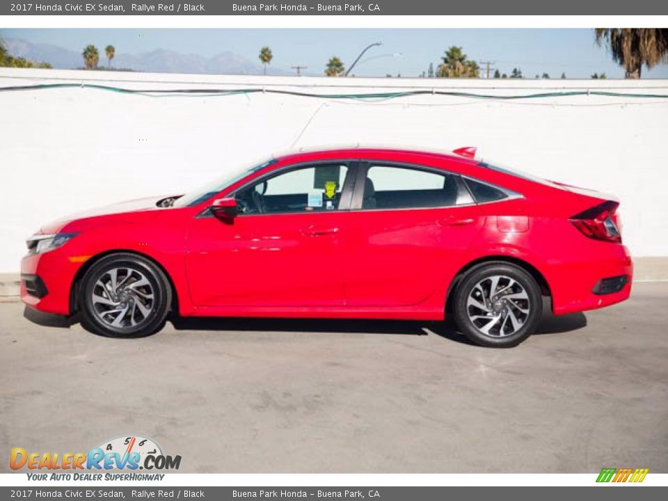 2017 Honda Civic EX Sedan Rallye Red / Black Photo #10