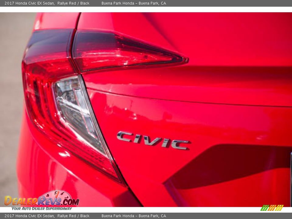 2017 Honda Civic EX Sedan Rallye Red / Black Photo #12