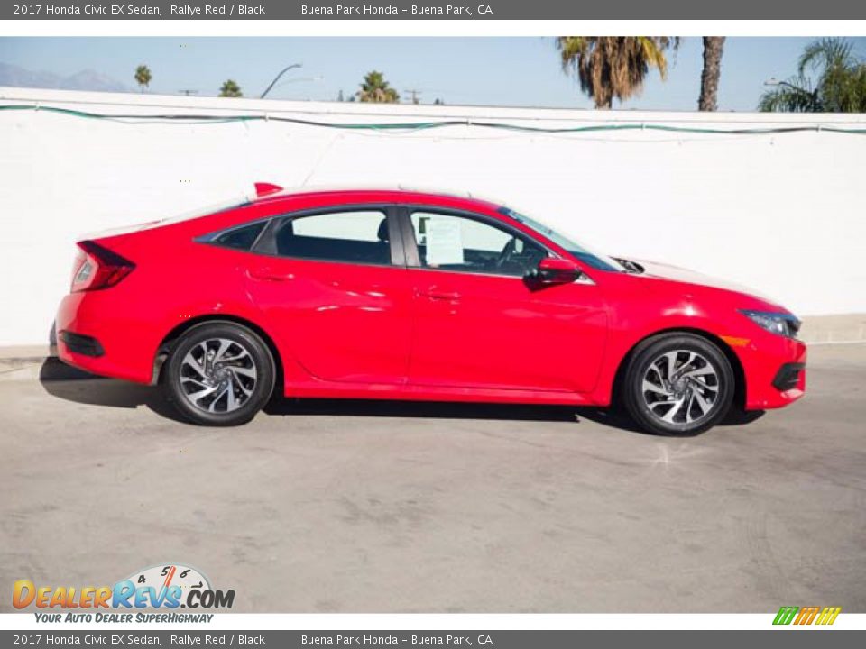 2017 Honda Civic EX Sedan Rallye Red / Black Photo #14