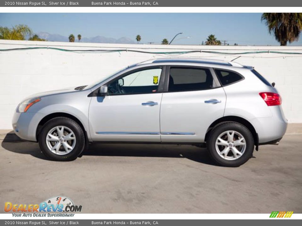 2010 Nissan Rogue SL Silver Ice / Black Photo #10