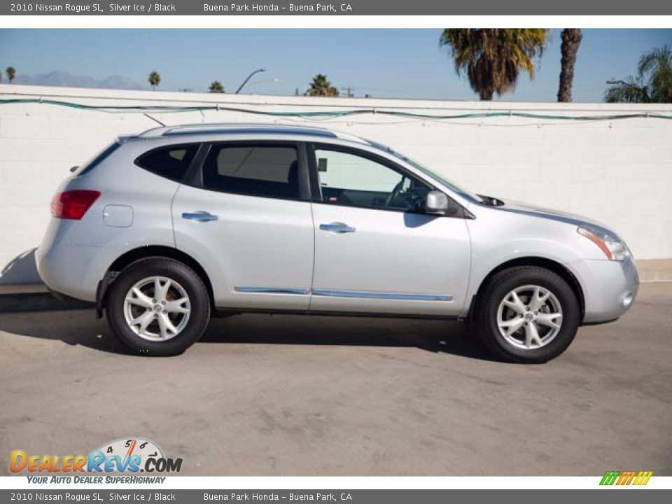 2010 Nissan Rogue SL Silver Ice / Black Photo #14