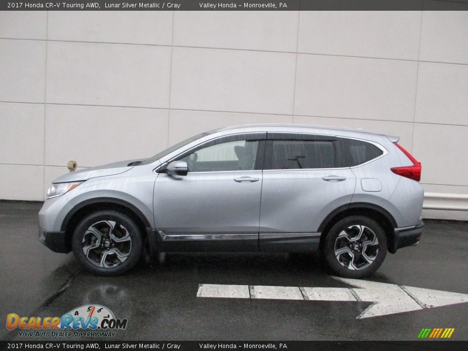 2017 Honda CR-V Touring AWD Lunar Silver Metallic / Gray Photo #2