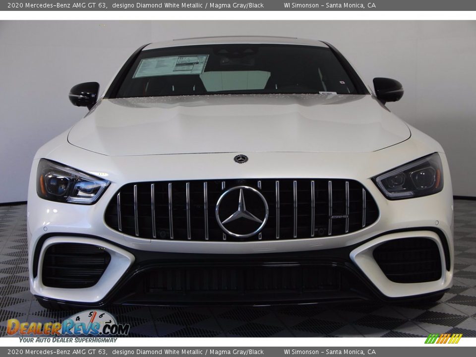2020 Mercedes-Benz AMG GT 63 designo Diamond White Metallic / Magma Gray/Black Photo #3