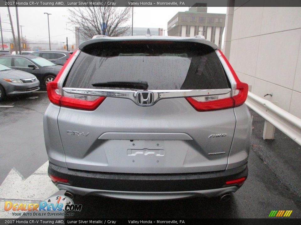 2017 Honda CR-V Touring AWD Lunar Silver Metallic / Gray Photo #4