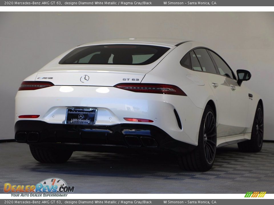 2020 Mercedes-Benz AMG GT 63 designo Diamond White Metallic / Magma Gray/Black Photo #5