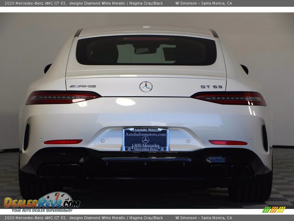 2020 Mercedes-Benz AMG GT 63 designo Diamond White Metallic / Magma Gray/Black Photo #6