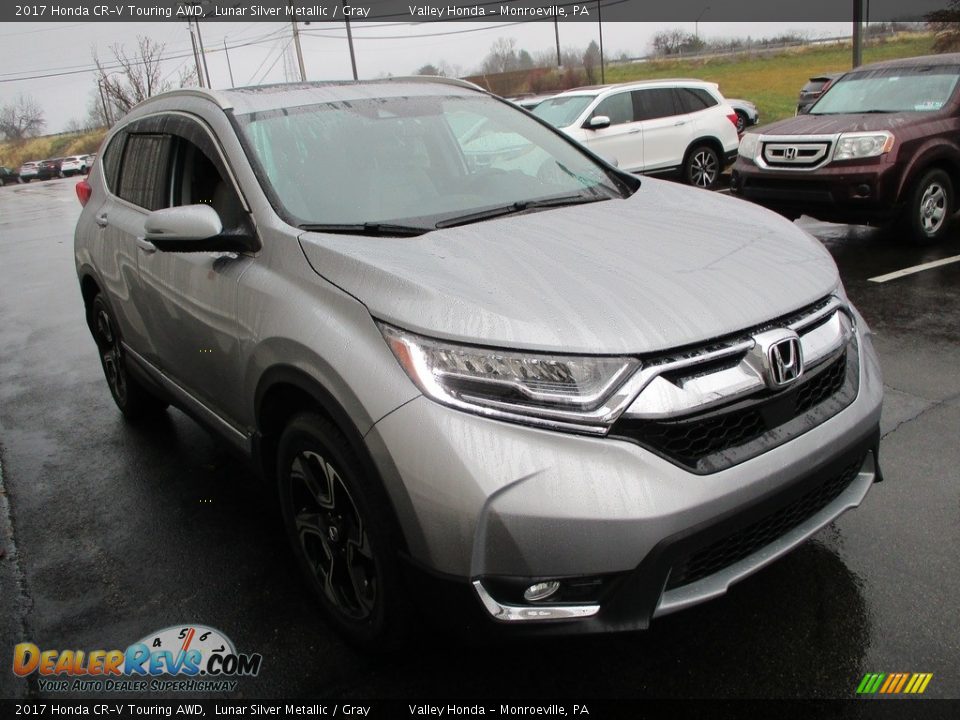 2017 Honda CR-V Touring AWD Lunar Silver Metallic / Gray Photo #8