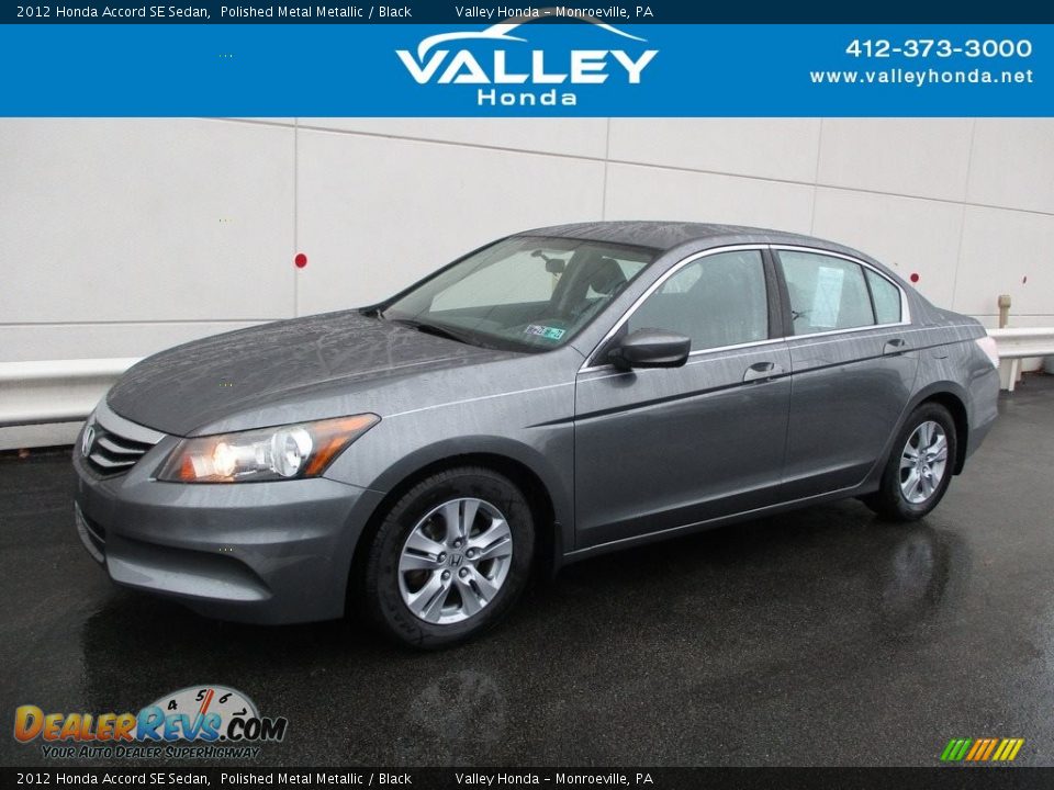 2012 Honda Accord SE Sedan Polished Metal Metallic / Black Photo #1