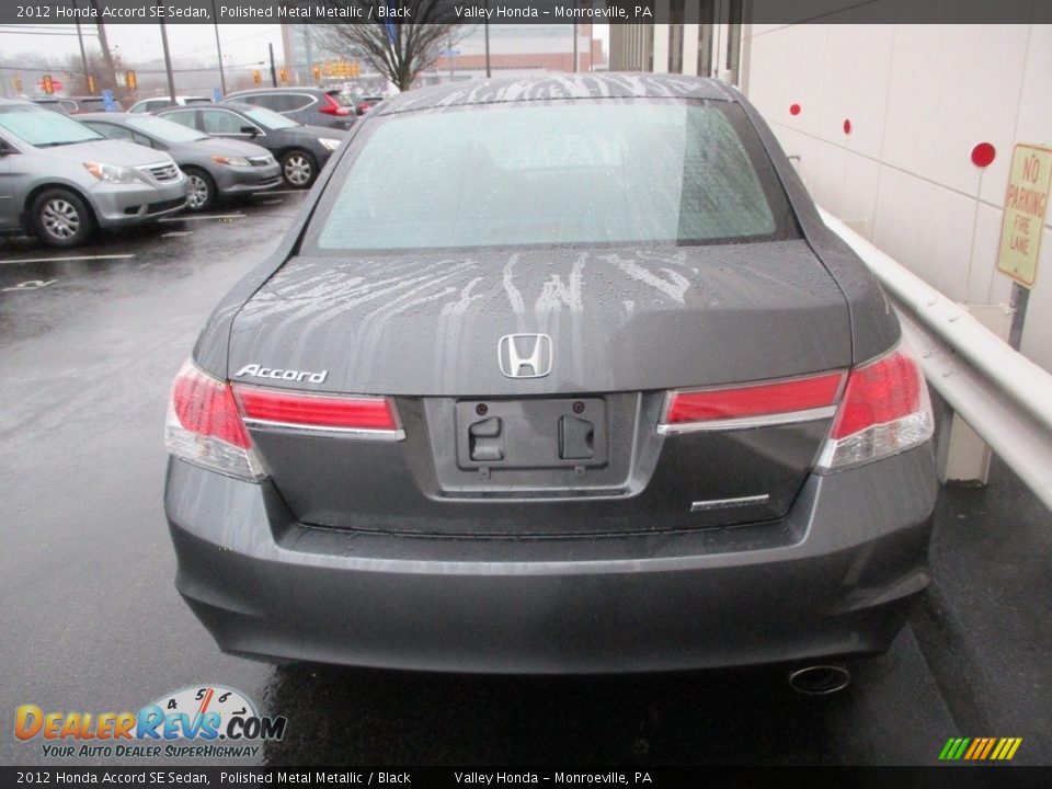2012 Honda Accord SE Sedan Polished Metal Metallic / Black Photo #4