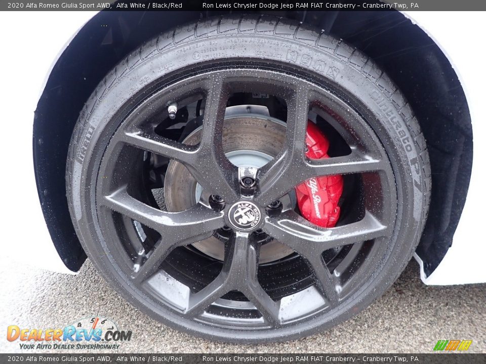 2020 Alfa Romeo Giulia Sport AWD Alfa White / Black/Red Photo #10
