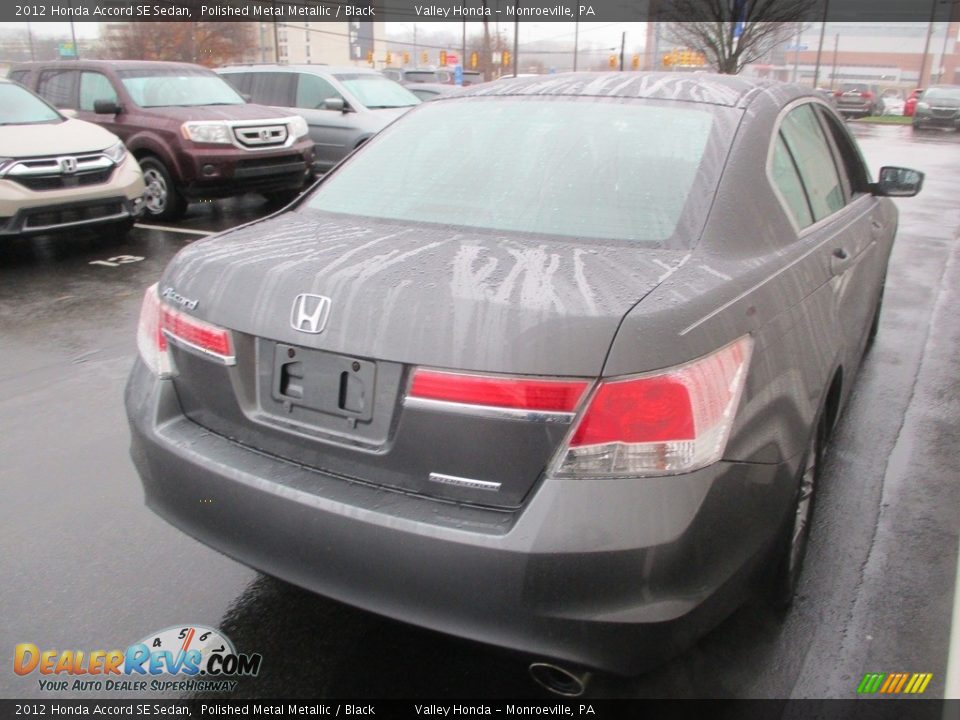 2012 Honda Accord SE Sedan Polished Metal Metallic / Black Photo #5