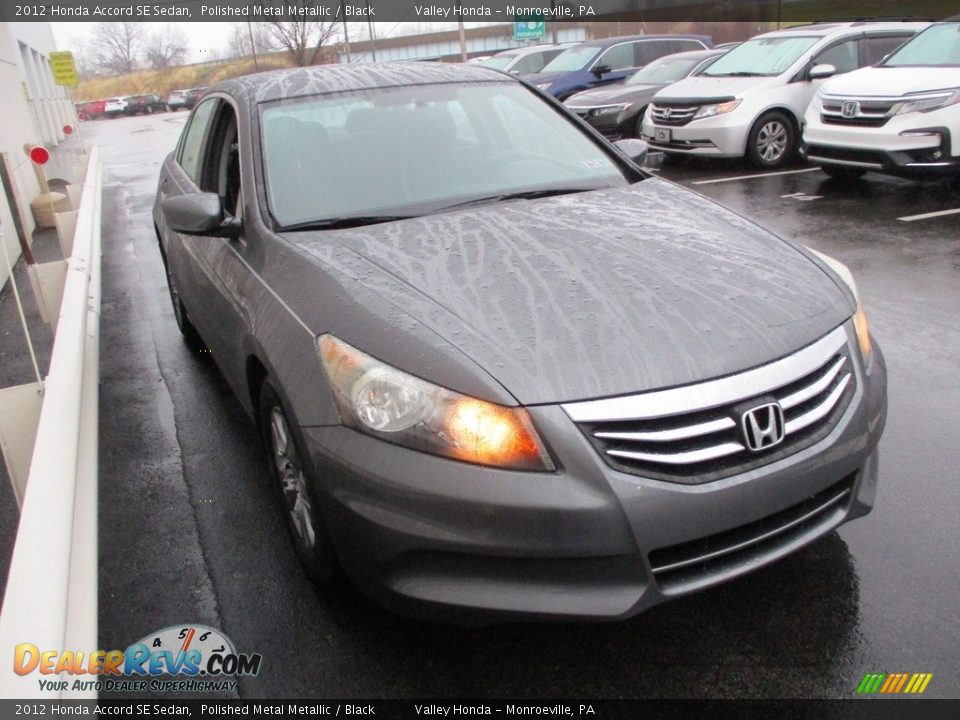 2012 Honda Accord SE Sedan Polished Metal Metallic / Black Photo #6