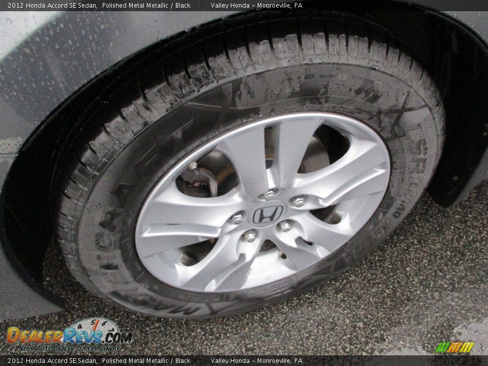 2012 Honda Accord SE Sedan Polished Metal Metallic / Black Photo #9