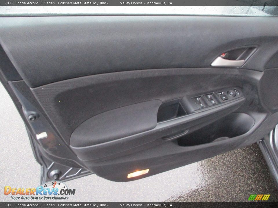 2012 Honda Accord SE Sedan Polished Metal Metallic / Black Photo #10