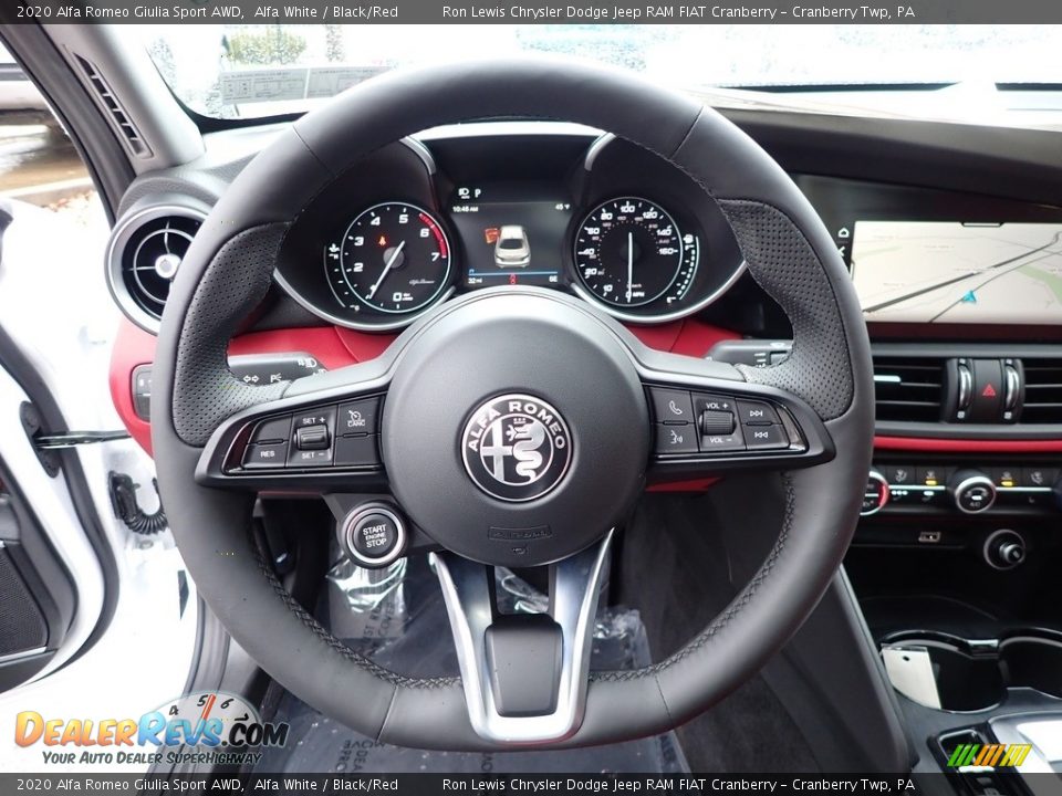 2020 Alfa Romeo Giulia Sport AWD Alfa White / Black/Red Photo #16