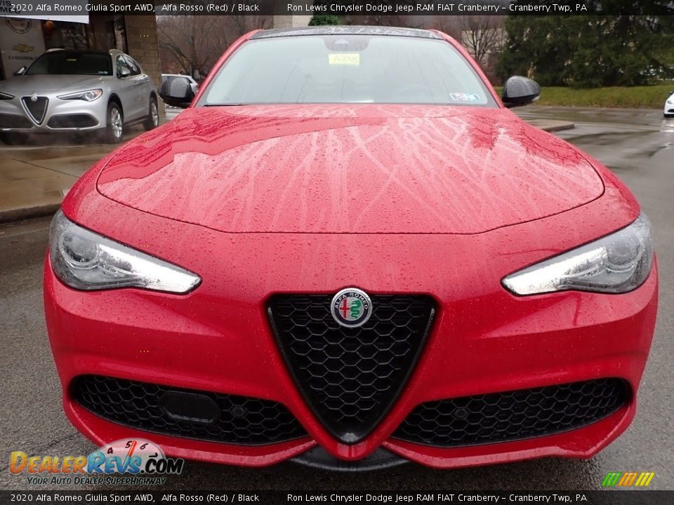 2020 Alfa Romeo Giulia Sport AWD Alfa Rosso (Red) / Black Photo #2