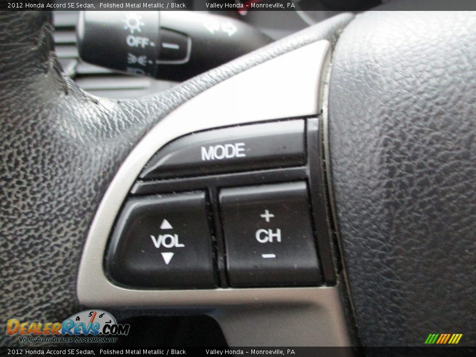 2012 Honda Accord SE Sedan Polished Metal Metallic / Black Photo #18