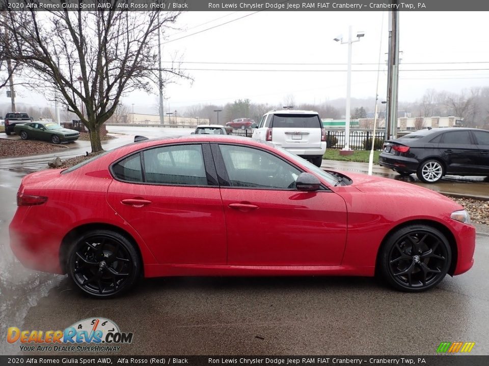 2020 Alfa Romeo Giulia Sport AWD Alfa Rosso (Red) / Black Photo #4