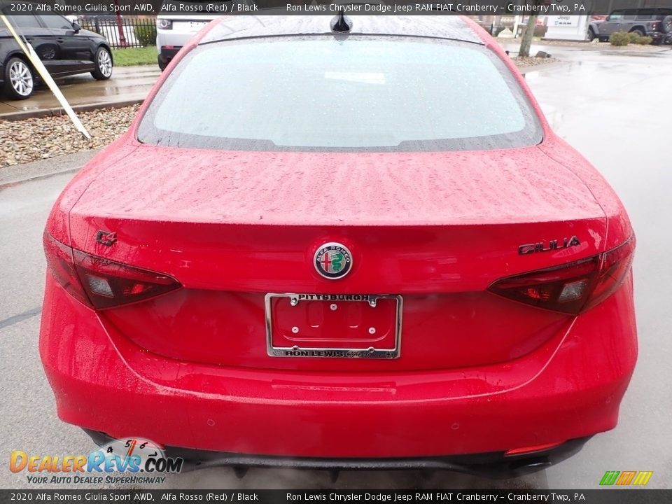 2020 Alfa Romeo Giulia Sport AWD Alfa Rosso (Red) / Black Photo #6