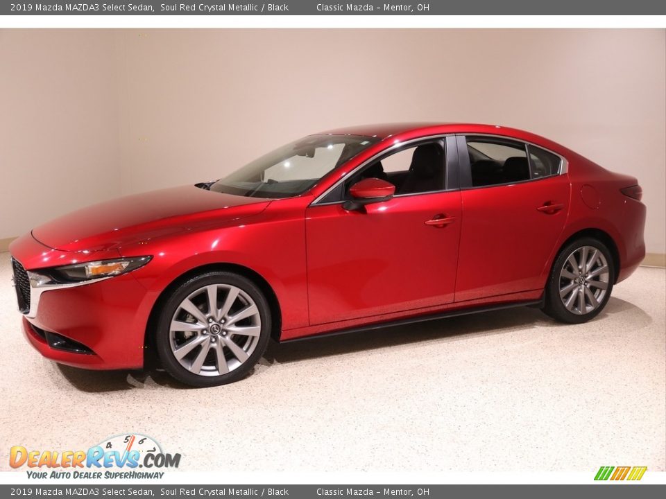 2019 Mazda MAZDA3 Select Sedan Soul Red Crystal Metallic / Black Photo #3