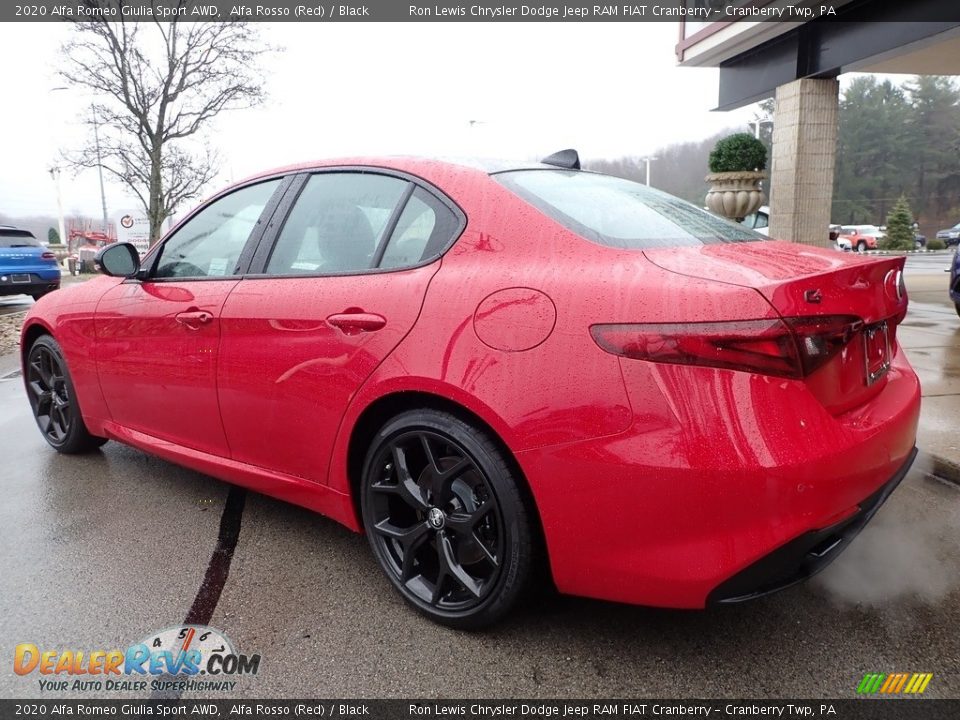 2020 Alfa Romeo Giulia Sport AWD Alfa Rosso (Red) / Black Photo #8