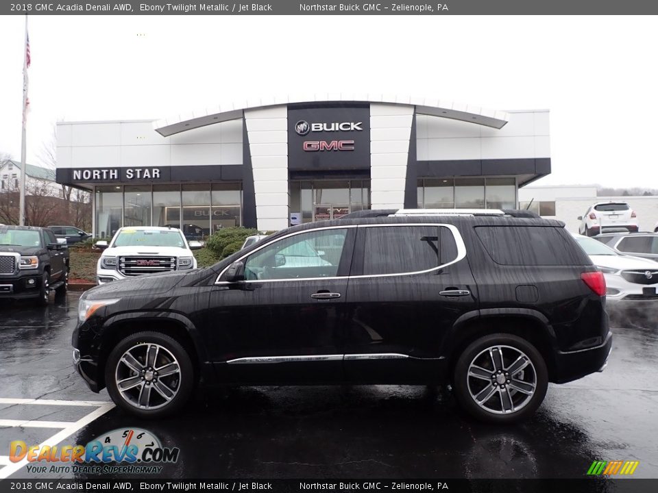 2018 GMC Acadia Denali AWD Ebony Twilight Metallic / Jet Black Photo #12