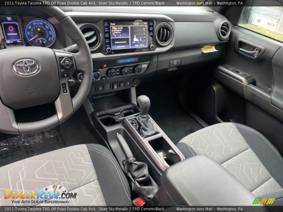 2021 Toyota Tacoma TRD Off Road Double Cab 4x4 Silver Sky Metallic / TRD Cement/Black Photo #3