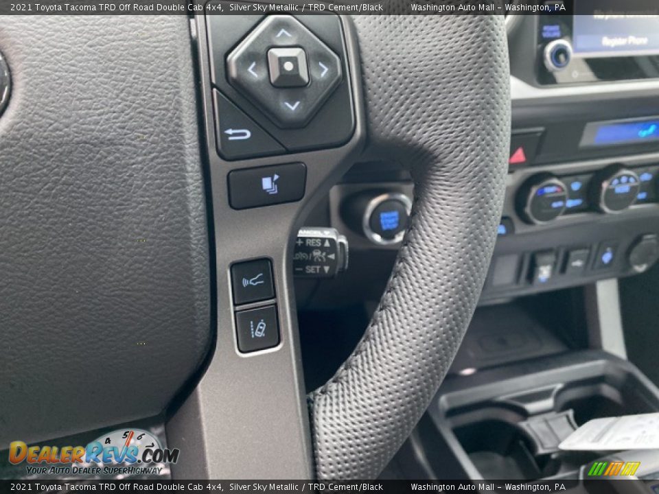 2021 Toyota Tacoma TRD Off Road Double Cab 4x4 Silver Sky Metallic / TRD Cement/Black Photo #7