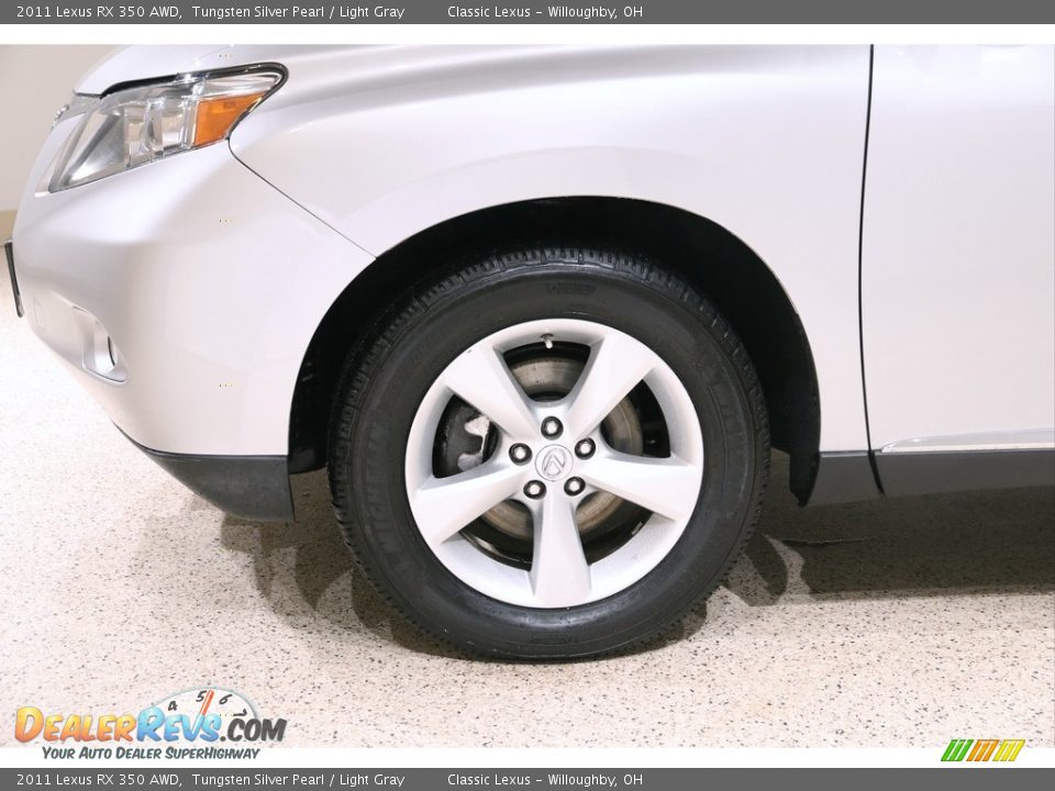 2011 Lexus RX 350 AWD Tungsten Silver Pearl / Light Gray Photo #25