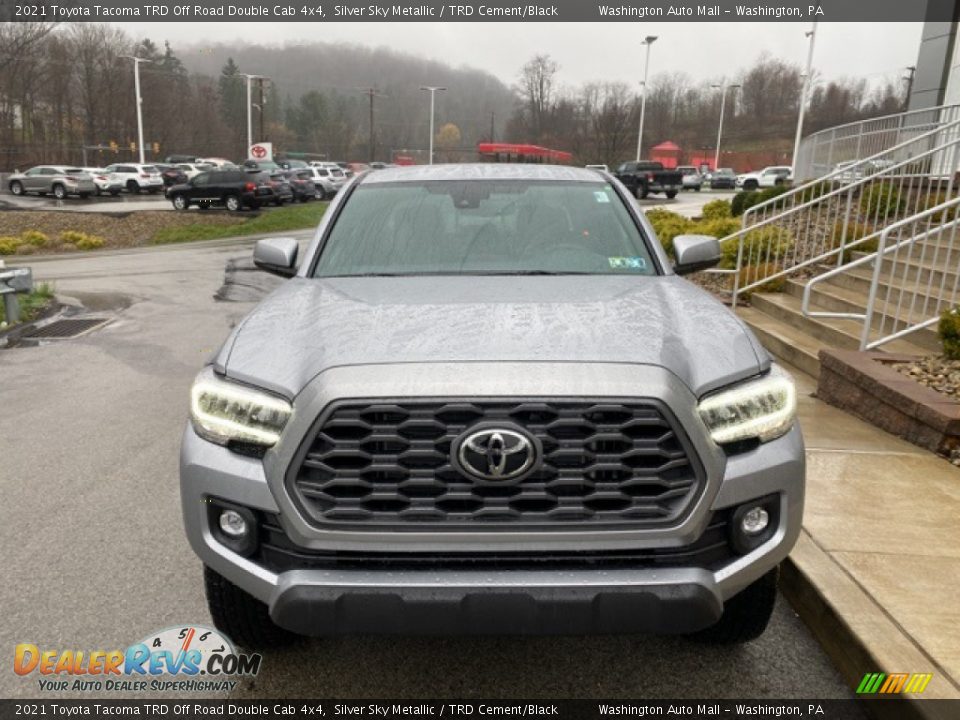 2021 Toyota Tacoma TRD Off Road Double Cab 4x4 Silver Sky Metallic / TRD Cement/Black Photo #11