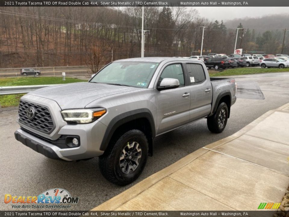 2021 Toyota Tacoma TRD Off Road Double Cab 4x4 Silver Sky Metallic / TRD Cement/Black Photo #12