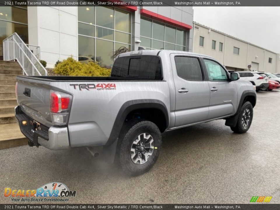 2021 Toyota Tacoma TRD Off Road Double Cab 4x4 Silver Sky Metallic / TRD Cement/Black Photo #13