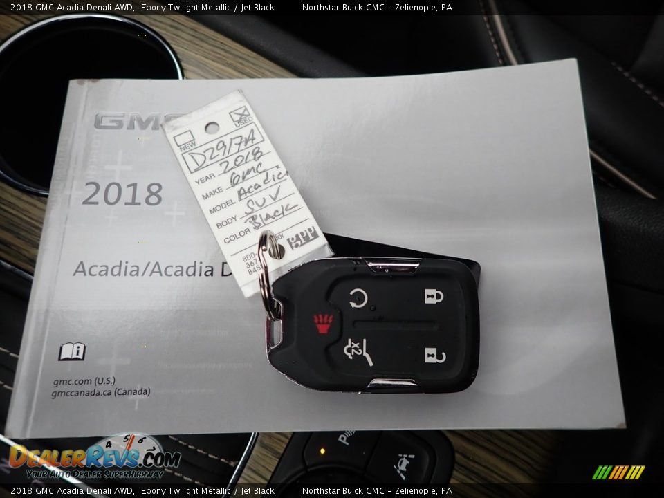 2018 GMC Acadia Denali AWD Ebony Twilight Metallic / Jet Black Photo #29