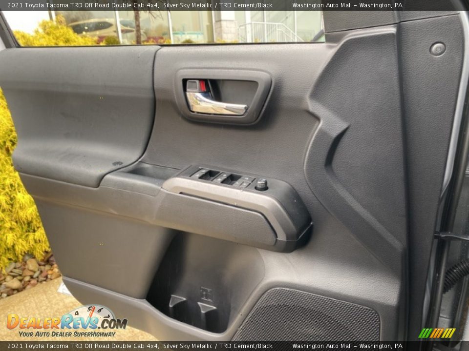 2021 Toyota Tacoma TRD Off Road Double Cab 4x4 Silver Sky Metallic / TRD Cement/Black Photo #17