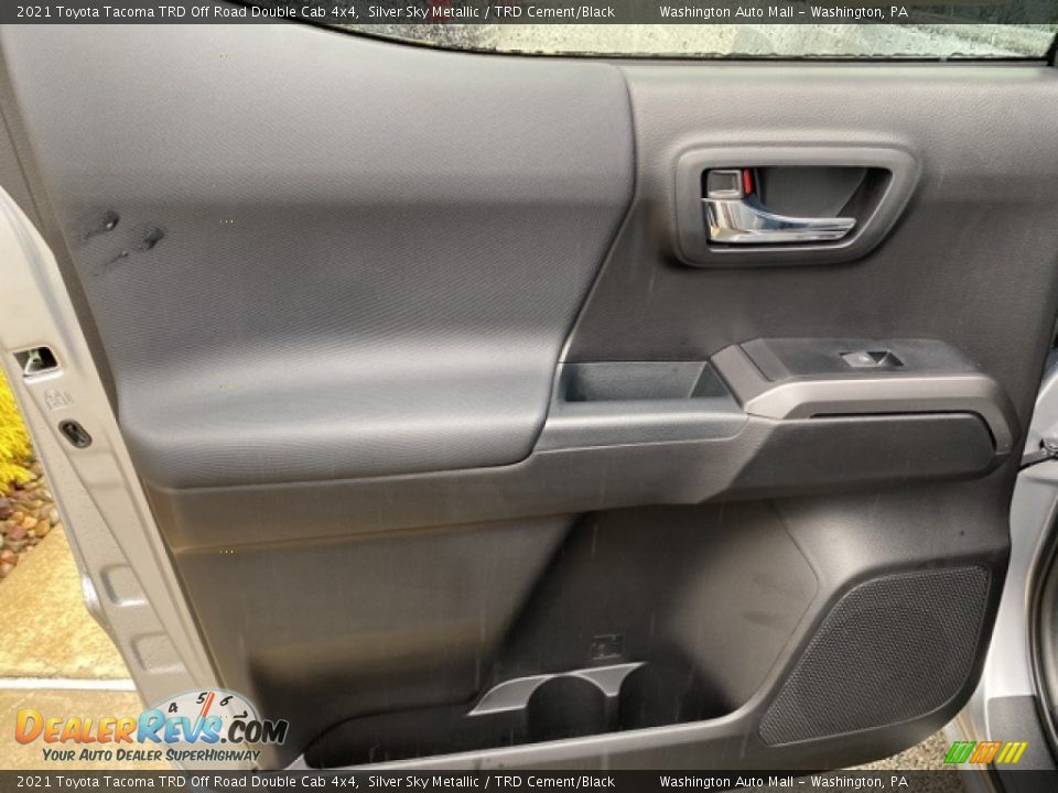 2021 Toyota Tacoma TRD Off Road Double Cab 4x4 Silver Sky Metallic / TRD Cement/Black Photo #22