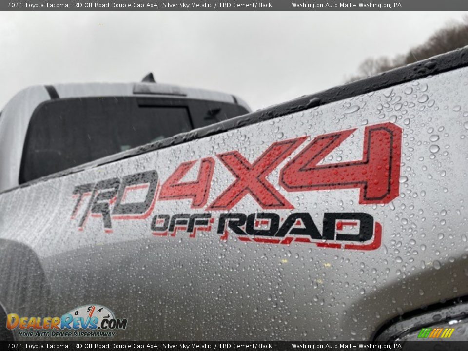 2021 Toyota Tacoma TRD Off Road Double Cab 4x4 Silver Sky Metallic / TRD Cement/Black Photo #27