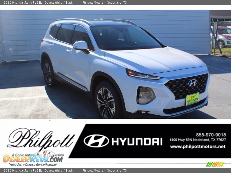 2020 Hyundai Santa Fe SEL Quartz White / Black Photo #1