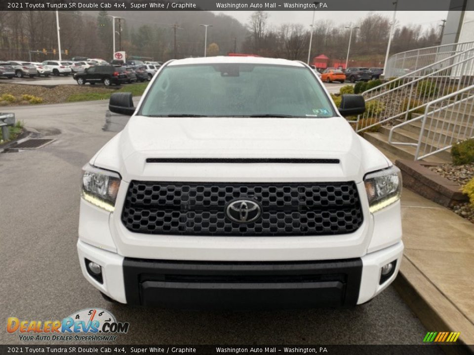 2021 Toyota Tundra SR Double Cab 4x4 Super White / Graphite Photo #11