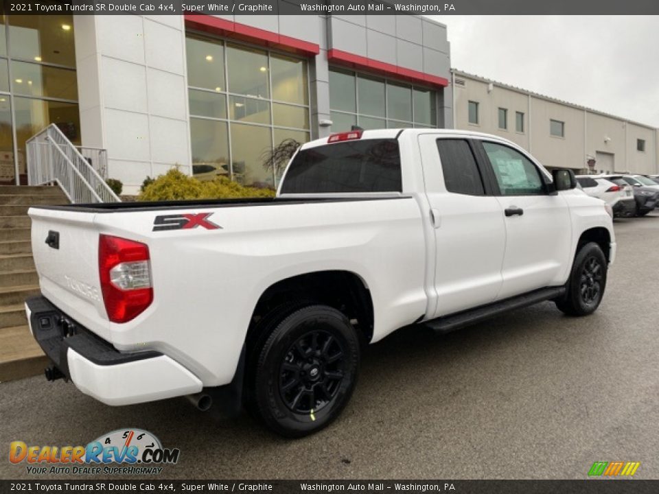 2021 Toyota Tundra SR Double Cab 4x4 Super White / Graphite Photo #13